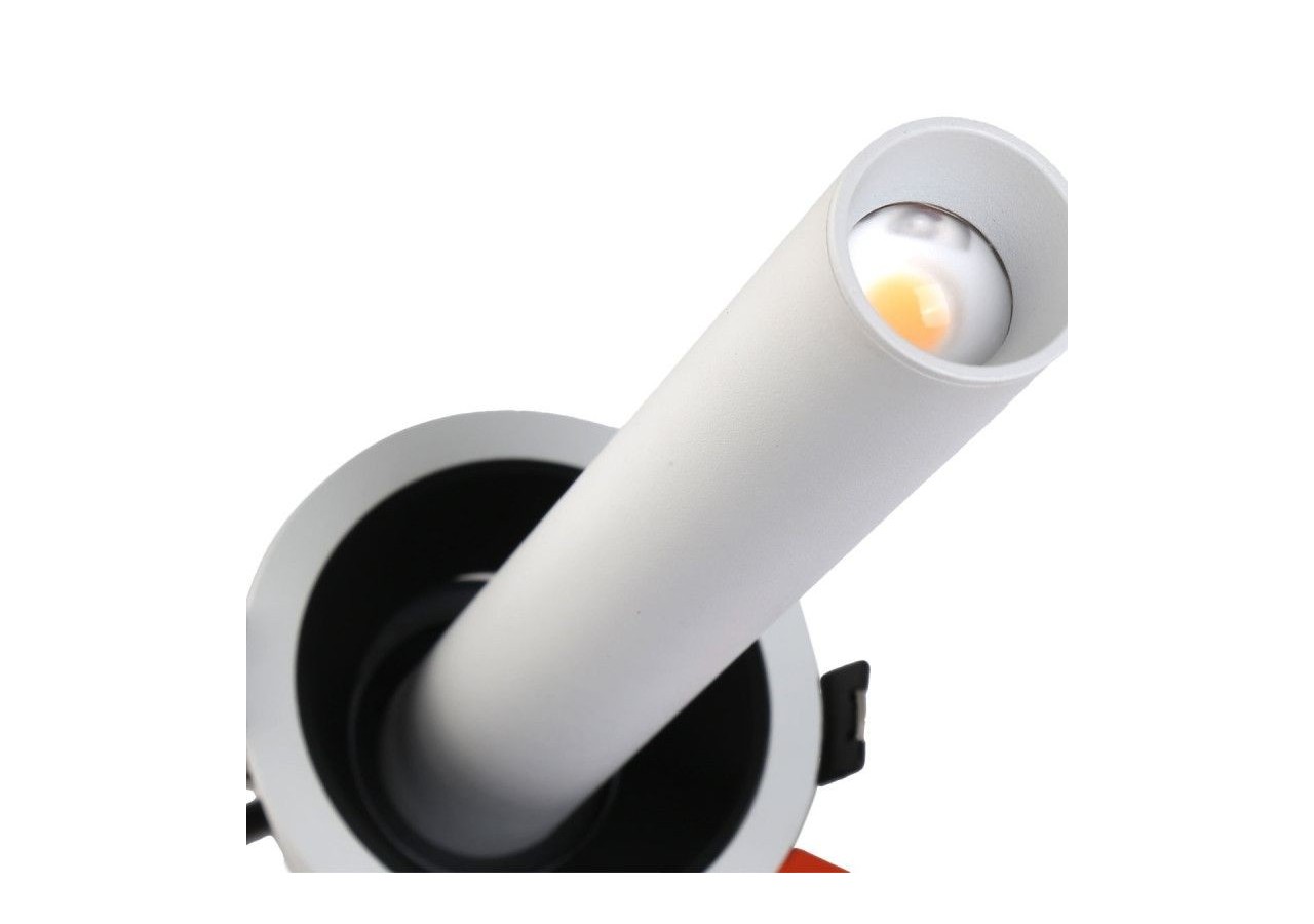 Spot LED encastré orientable "ALAI"-Zoom-200mm-2800K-LED COB-Puce Cree-7W - B861-B - Barcelona LED