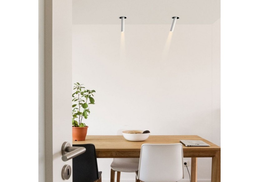 Spot LED encastré orientable "ALAI"-Zoom-200mm-2800K-LED COB-Puce Cree-7W - B861-B - Barcelona LED Spot LED encastré orientable "ALAI"-Zoom-200mm-2800K-LED COB-Puce Cree-7W - B861-B - Barcelona LED