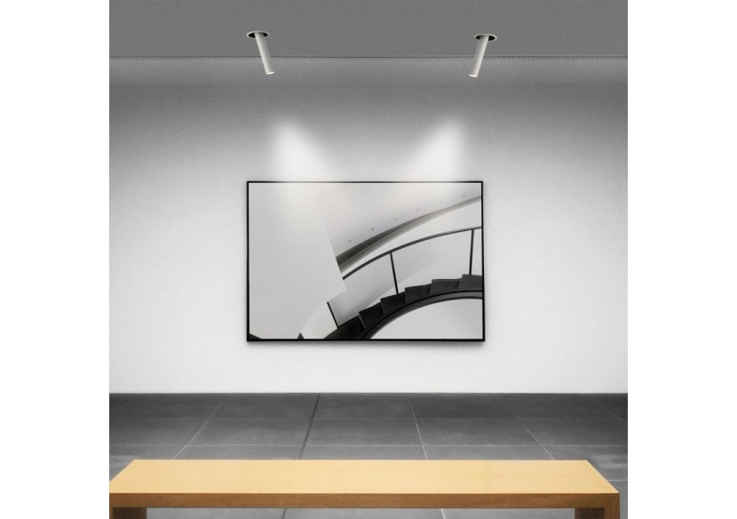 Spot LED encastré orientable "ALAI"-Zoom-200mm-2800K-LED COB-Puce Cree-7W - B861-B - Barcelona LED Spot LED encastré orientable "ALAI"-Zoom-200mm-2800K-LED COB-Puce Cree-7W - B861-B - Barcelona LED