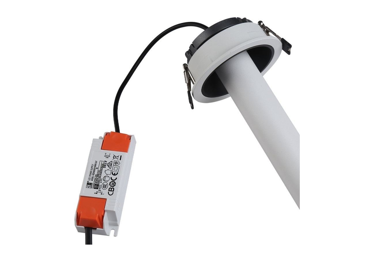 Spot LED encastré orientable "ALAI"-Zoom-200mm-2800K-LED COB-Puce Cree-7W - B861-B - Barcelona LED