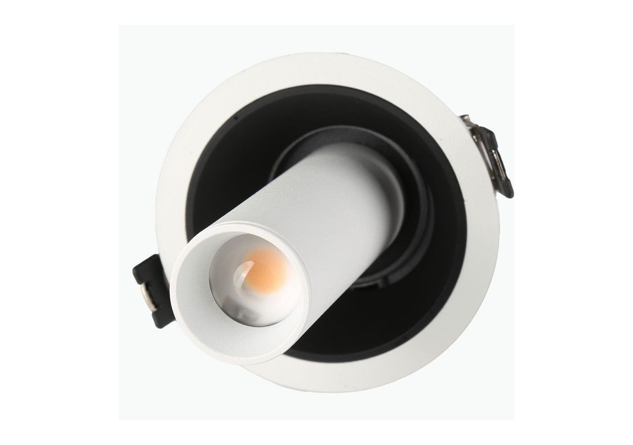Spot LED encastré orientable "ALAI"-Zoom-100mm-2800K-LED COB-Puce Cree-7W - B860-B - Barcelona LED