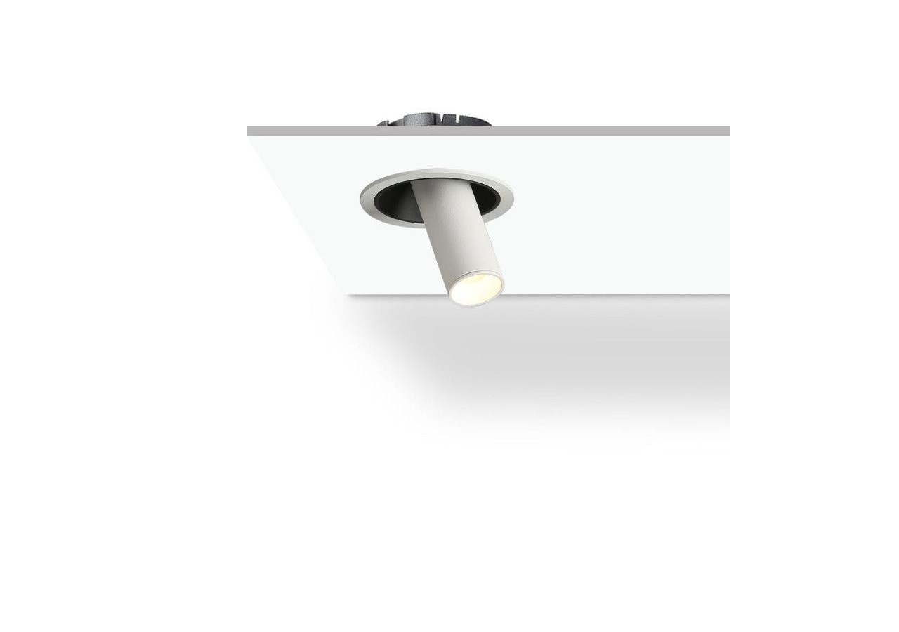 Spot LED encastré orientable "ALAI"-Zoom-100mm-2800K-LED COB-Puce Cree-7W - B860-B - Barcelona LED