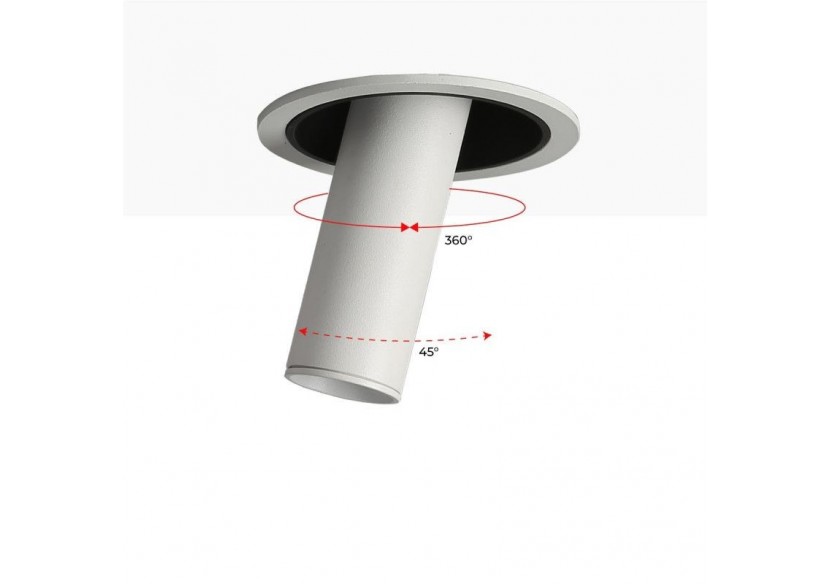 Spot LED encastré orientable "ALAI"-Zoom-100mm-2800K-LED COB-Puce Cree-7W - B860-B - Barcelona LED Spot LED encastré orientable "ALAI"-Zoom-100mm-2800K-LED COB-Puce Cree-7W - B860-B - Barcelona LED