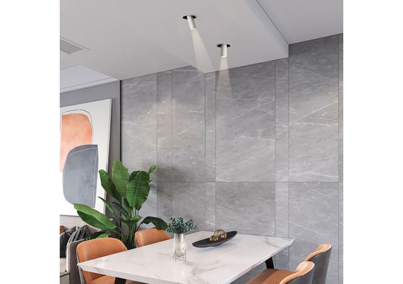 Spot LED encastré orientable "ALAI"-Zoom-100mm-2800K-LED COB-Puce Cree-7W - B860-B - Barcelona LED Spot LED encastré orientable "ALAI"-Zoom-100mm-2800K-LED COB-Puce Cree-7W - B860-B - Barcelona LED