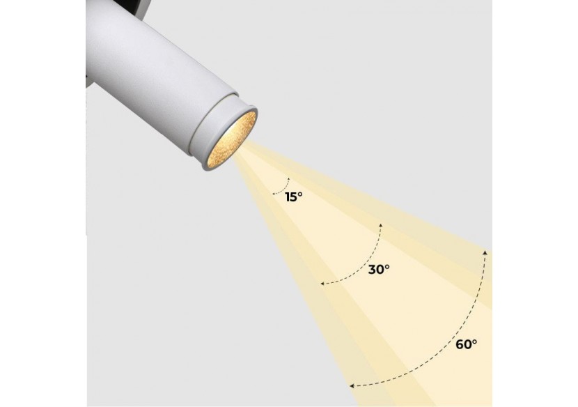 Spot LED encastré orientable "ALAI"-Zoom-100mm-2800K-LED COB-Puce Cree-7W - B860-B - Barcelona LED Spot LED encastré orientable "ALAI"-Zoom-100mm-2800K-LED COB-Puce Cree-7W - B860-B - Barcelona LED