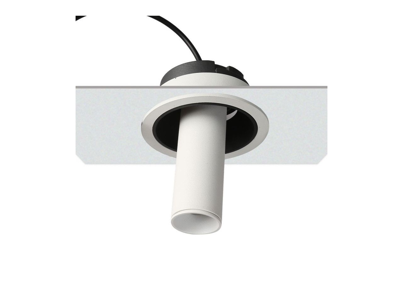 Spot LED encastré orientable "ALAI"-Zoom-100mm-2800K-LED COB-Puce Cree-7W - B860-B - Barcelona LED