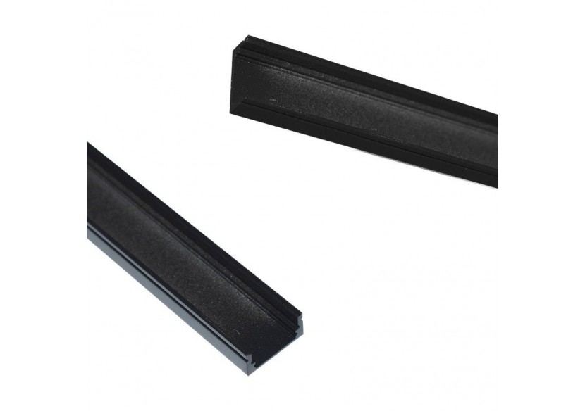 Profilé saillie en aluminium pour bande LED avec diffuseur-17x8mm-4 clips-2 embouts-2m - KPERF17X8-N - Barcelona LED Profilé saillie en aluminium pour bande LED avec diffuseur-17x8mm-4 clips-2 embouts-2m - KPERF17X8-N - Barcelona LED