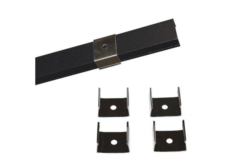 Profilé saillie en aluminium pour bande LED avec diffuseur-17x8mm-4 clips-2 embouts-2m - KPERF17X8-N - Barcelona LED Profilé saillie en aluminium pour bande LED avec diffuseur-17x8mm-4 clips-2 embouts-2m - KPERF17X8-N - Barcelona LED