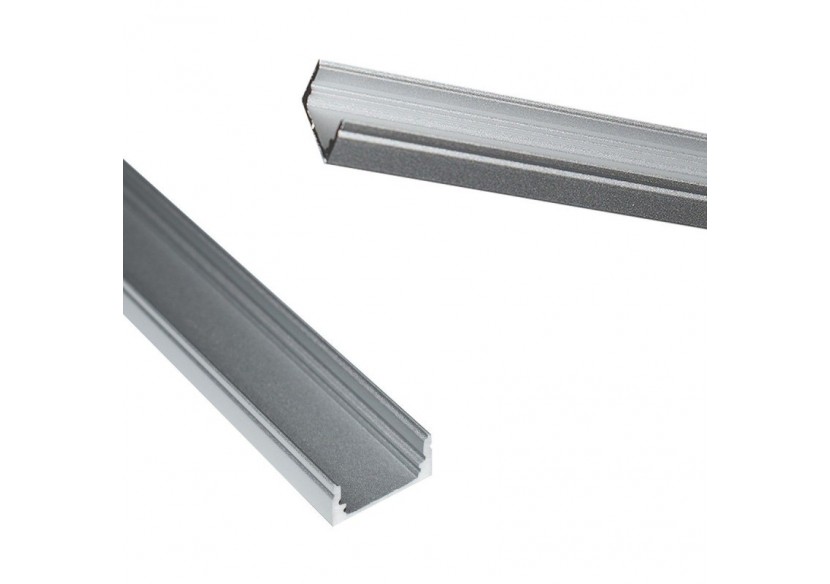 Profilé saillie en aluminium pour bande LED avec diffuseur-17x8mm-4 clips-2 embouts-2m - KPERF17X8-P - Barcelona LED Profilé saillie en aluminium pour bande LED avec diffuseur-17x8mm-4 clips-2 embouts-2m - KPERF17X8-P - Barcelona LED