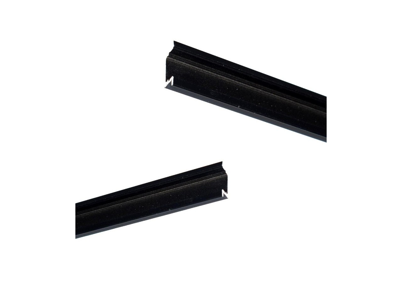Profilé encastré en aluminium pour bande LED avec diffuseur-23x8mm-2 embouts-2m - KPERF23X8-N - Barcelona LED