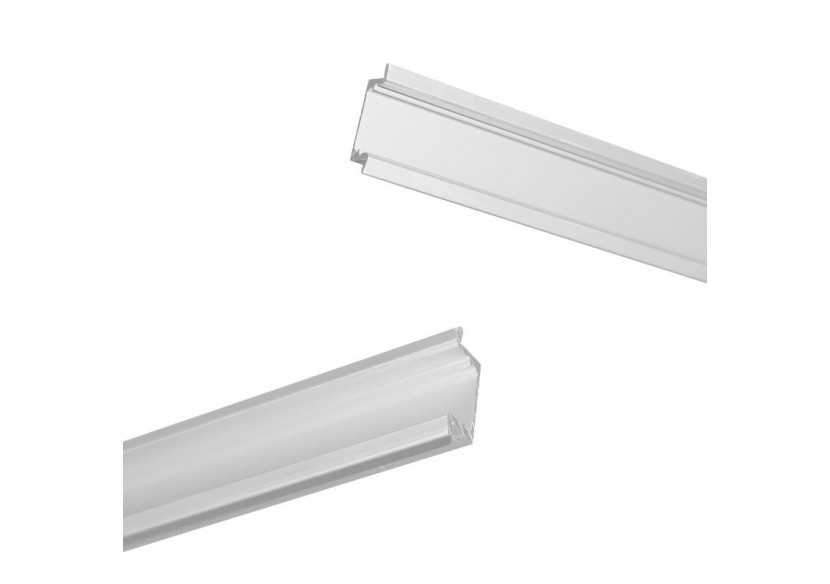 Profilé encastré en aluminium pour bande LED avec diffuseur-23x8mm-2 embouts-2m - KPERF23X8-B - Barcelona LED Profilé encastré en aluminium pour bande LED avec diffuseur-23x8mm-2 embouts-2m - KPERF23X8-B - Barcelona LED