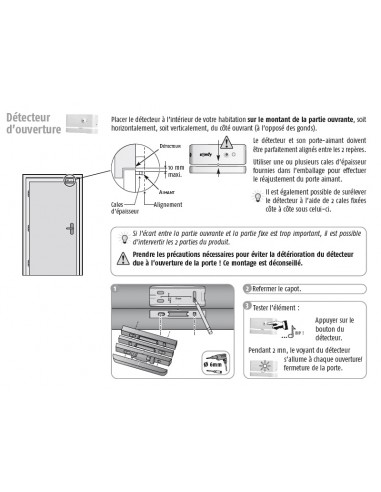 Détecteur d'ouverture marron : Confort'Mat