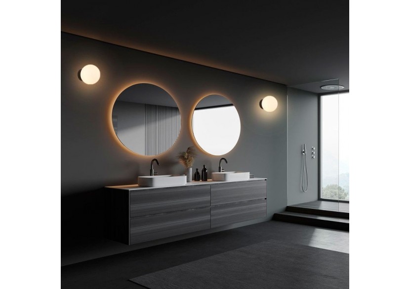 Applique murale globe en verre "AVA"-E27-IP44 - LE101-N - Barcelona LED Applique murale globe en verre "AVA"-E27-IP44 - LE101-N - Barcelona LED