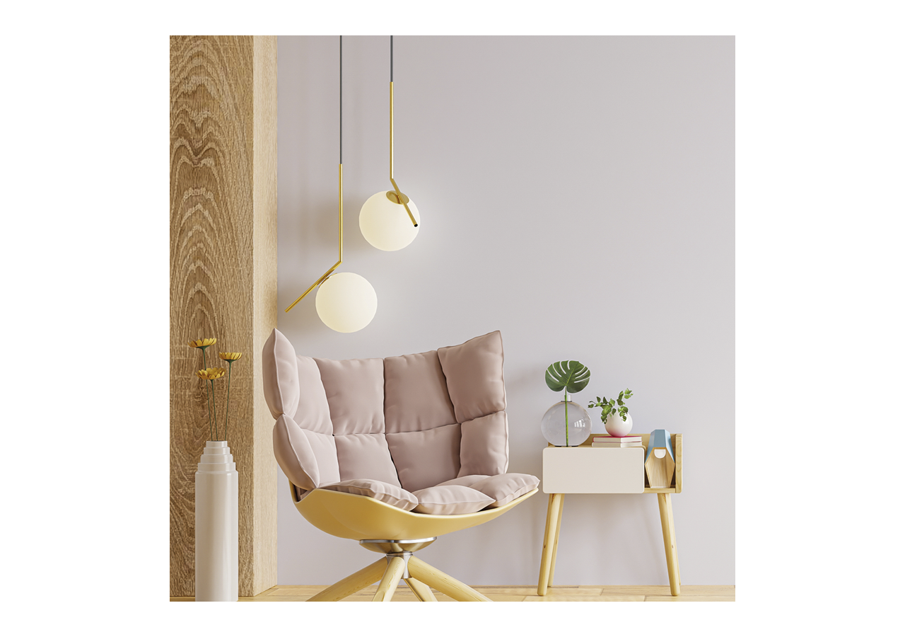 Suspension globe en verre "HERMI"-E27 - LD1006-D - Barcelona LED