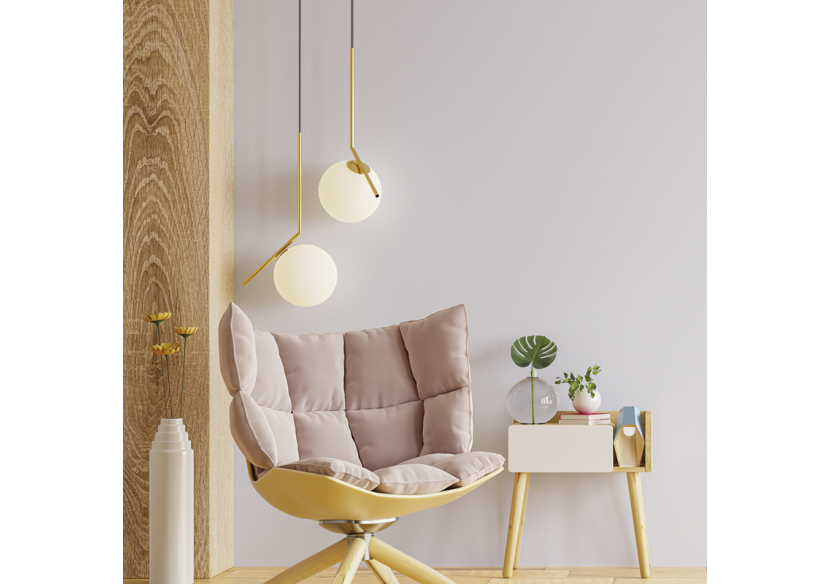 Suspension globe en verre "HERMI"-E27 - LD1006-D - Barcelona LED Suspension globe en verre "HERMI"-E27 - LD1006-D - Barcelona LED
