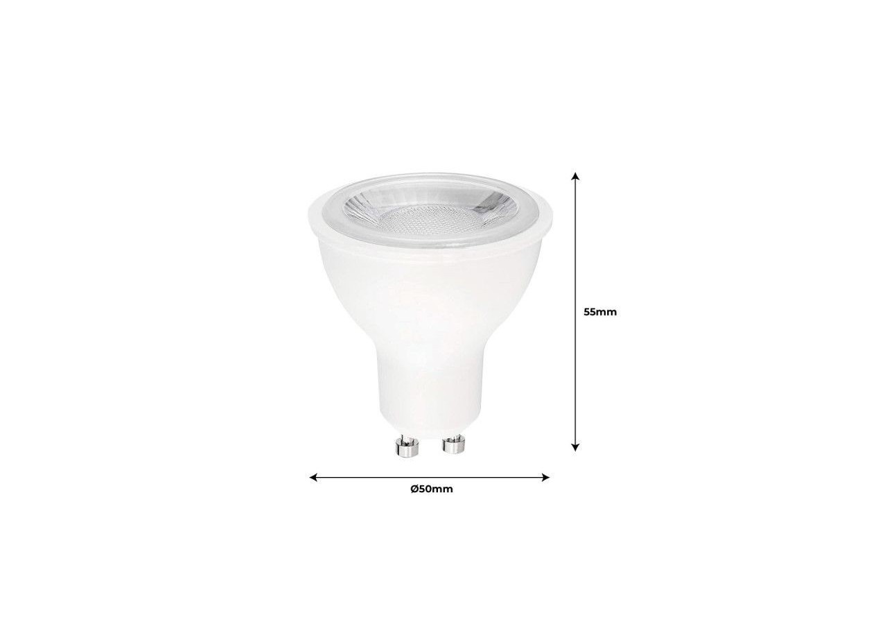 Ampoule LED GU10-SMD2835-7W-diamètre 50mm-Optique à 45 degrés - BS1-PAR16GU10-45-BF - Barcelona LED