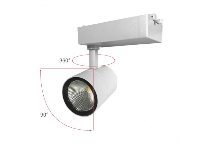 Projecteur LED sur rail monophasé spécial boucherie-Driver intégré Philips CertaDrive-LED COB-40W - B00574-B-CAR - Barcelona LED Projecteur LED sur rail monophasé spécial boucherie-Driver intégré Philips CertaDrive-LED COB-40W - B00574-B-CAR - Barcelona LED