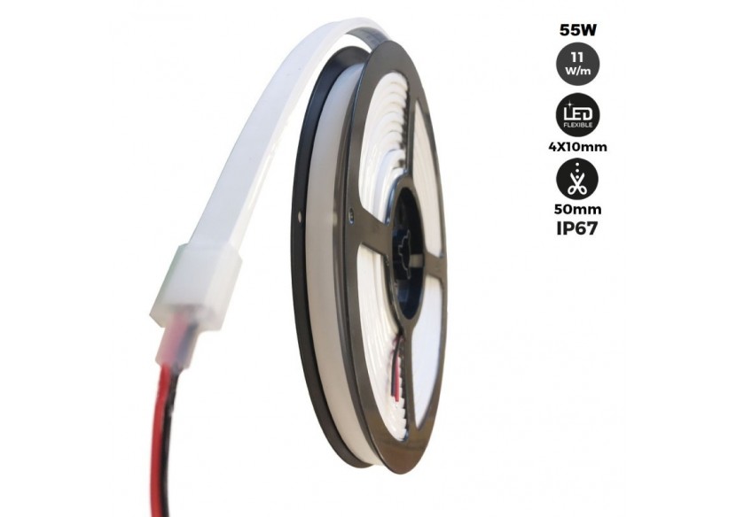 Néon LED flexible 24V/DC 4x10mm-5m-Kit complet-IP67-11W/m-À courbure latérale - N410-5M-180 - Barcelona LED Néon LED flexible 24V/DC 4x10mm-5m-Kit complet-IP67-11W/m-À courbure latérale - N410-5M-180 - Barcelona LED