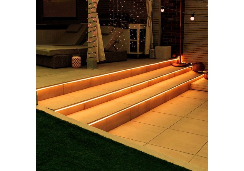 Néon LED flexible 24V/DC 4x10mm-5m-Kit complet-IP67-11W/m-À courbure latérale - N410-5M-180 - Barcelona LED Néon LED flexible 24V/DC 4x10mm-5m-Kit complet-IP67-11W/m-À courbure latérale - N410-5M-180 - Barcelona LED
