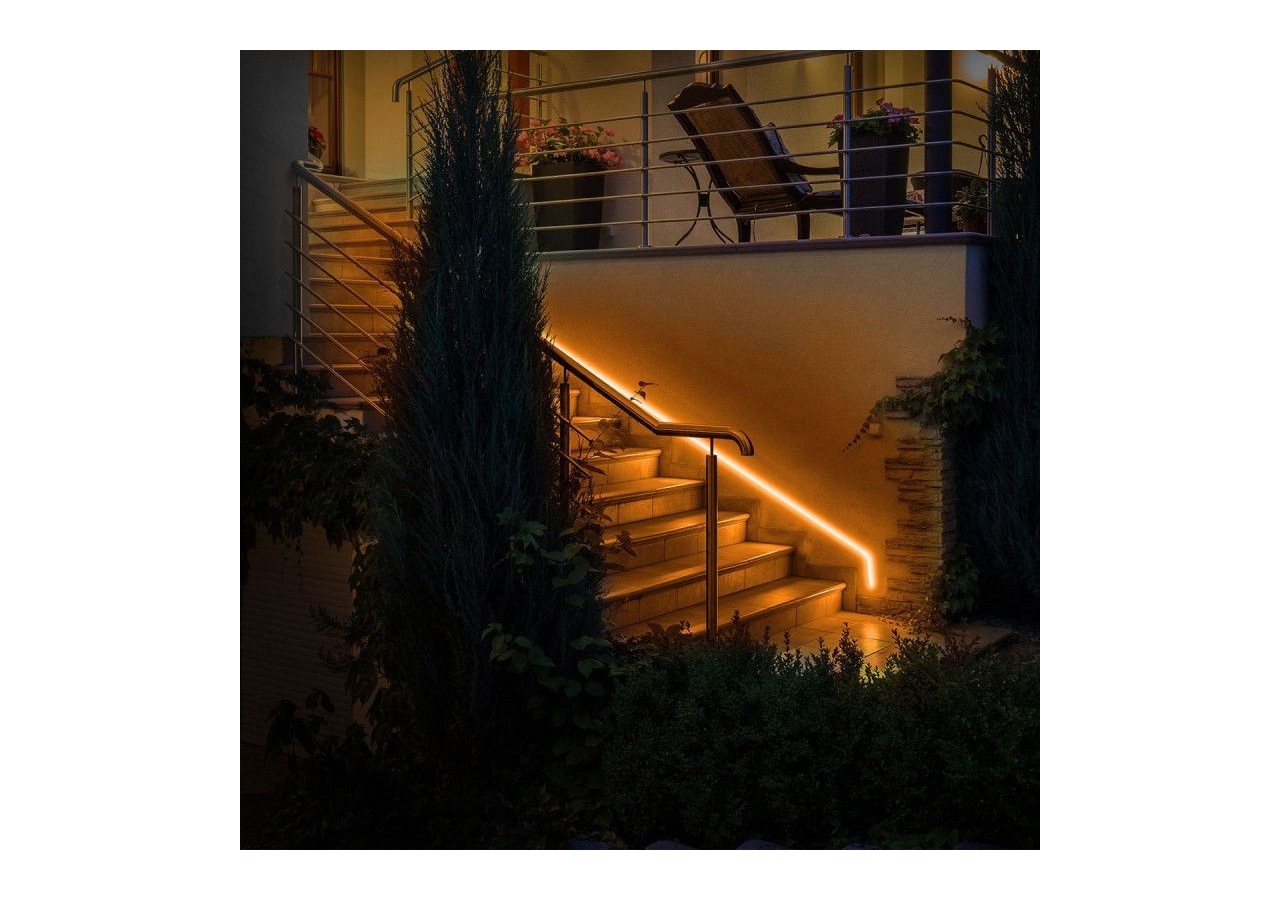 Néon LED flexible 24V/DC 4x10mm-5m-Kit complet-IP67-11W/m-À courbure latérale - N410-5M-180 - Barcelona LED