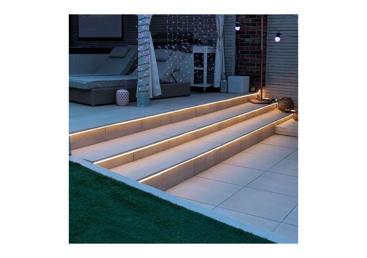 Néon LED flexible 24V/DC 4x10mm-5m-Kit complet-IP67-11W/m-À courbure latérale - N410-5M-BN - Barcelona LED