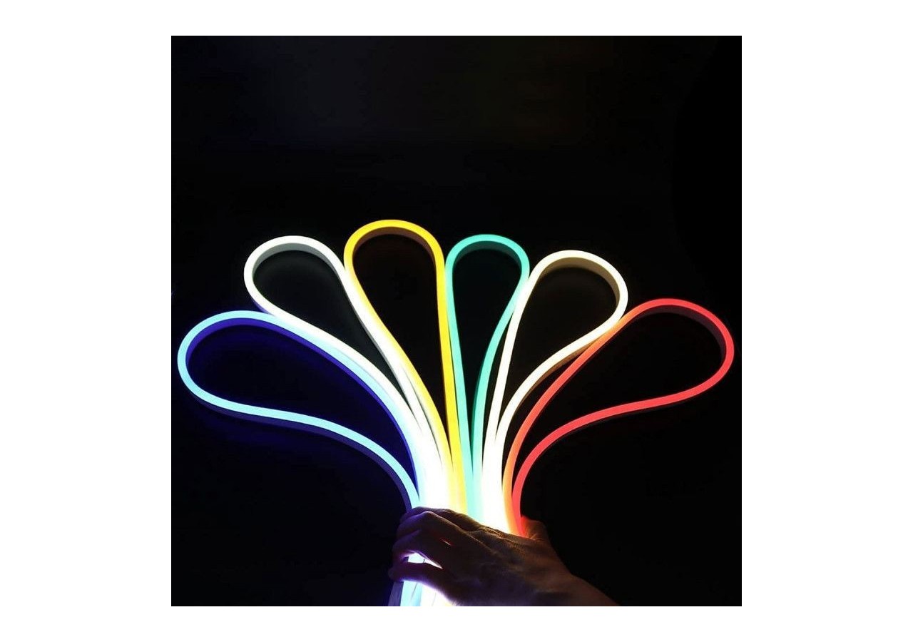 Néon LED flexible 24V/DC 4x10mm-5m-Kit complet-IP67-11W/m-À courbure latérale - N410-5M-RO - Barcelona LED