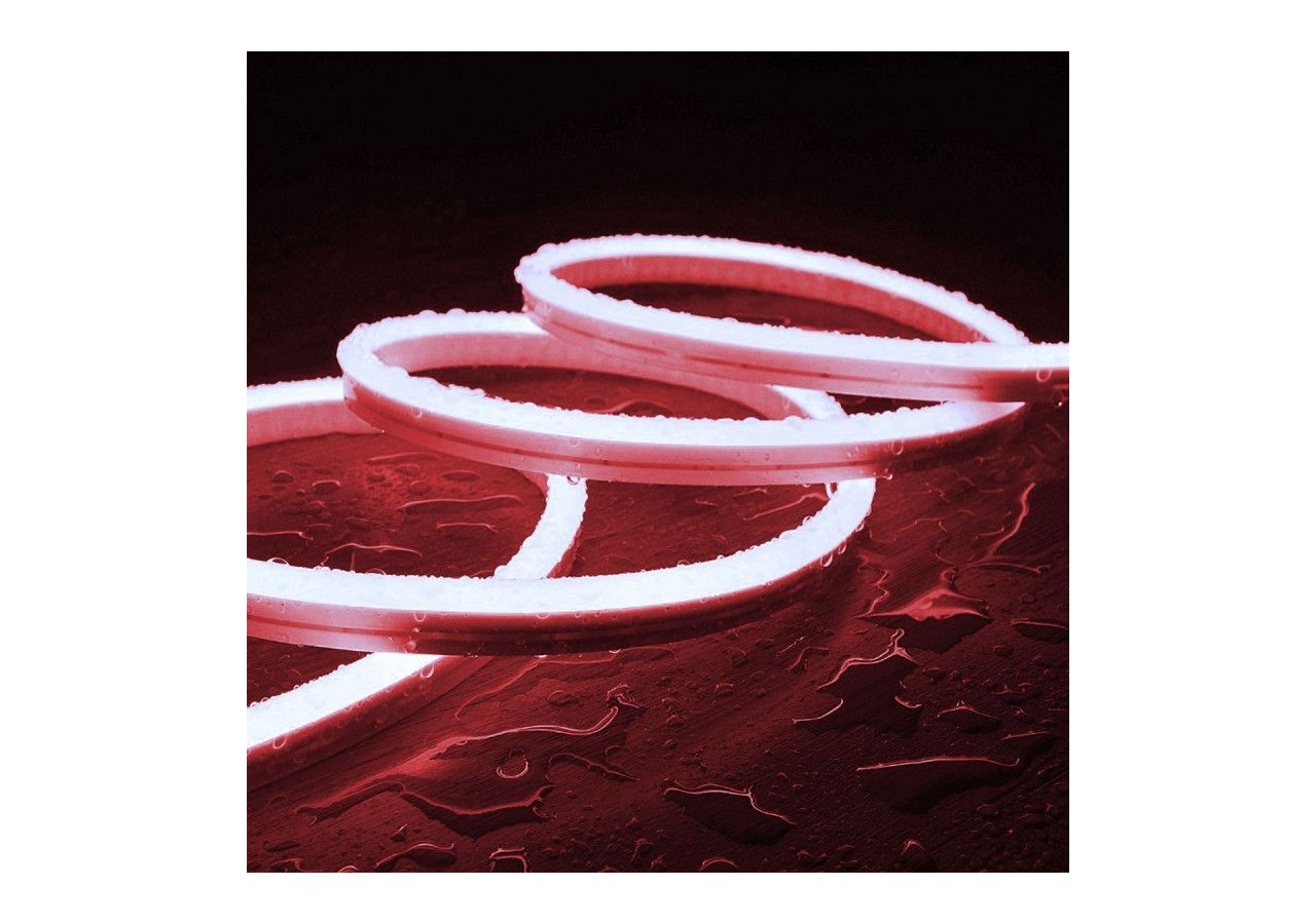 Néon LED flexible 24V/DC 4x10mm-5m-Kit complet-IP67-11W/m-À courbure latérale - N410-5M-RO - Barcelona LED