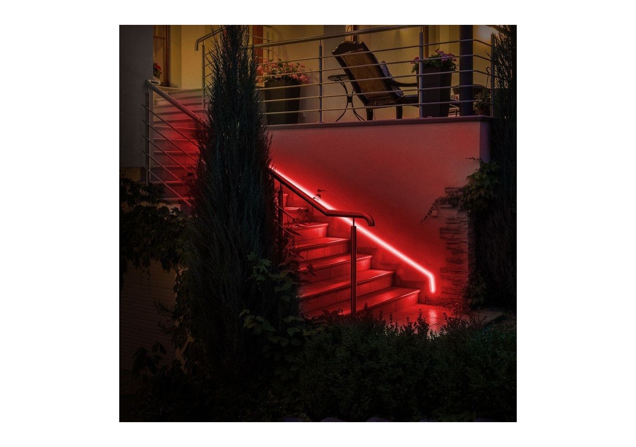 Néon LED flexible 24V/DC 4x10mm-5m-Kit complet-IP67-11W/m-À courbure latérale - N410-5M-RO - Barcelona LED