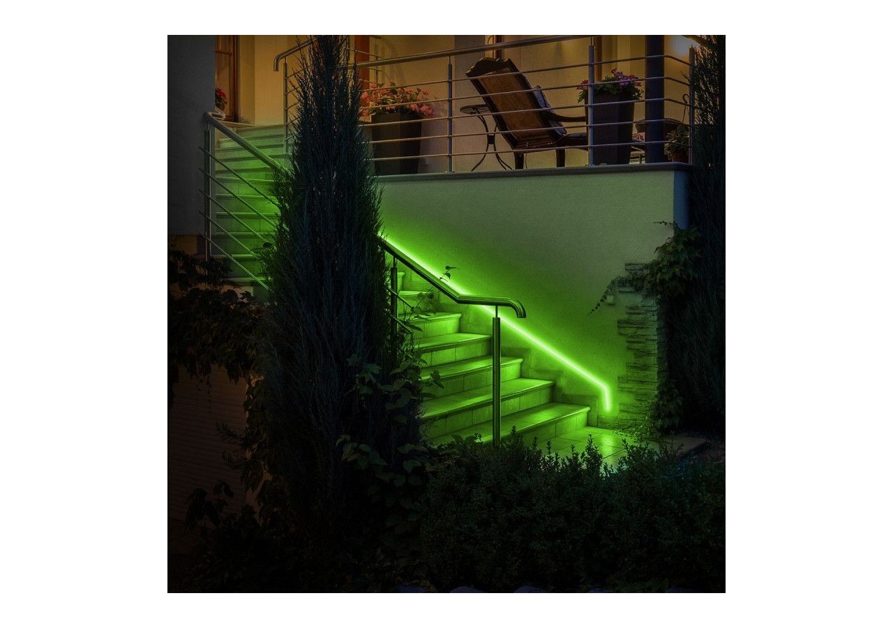 Néon LED flexible 24V/DC 4x10mm-5m-Kit complet-IP67-11W/m-À courbure latérale - N410-5M-VE - Barcelona LED