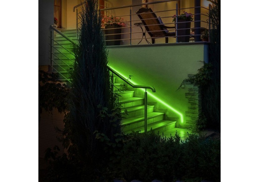 Néon LED flexible 24V/DC 4x10mm-5m-Kit complet-IP67-11W/m-À courbure latérale - N410-5M-VE - Barcelona LED Néon LED flexible 24V/DC 4x10mm-5m-Kit complet-IP67-11W/m-À courbure latérale - N410-5M-VE - Barcelona LED