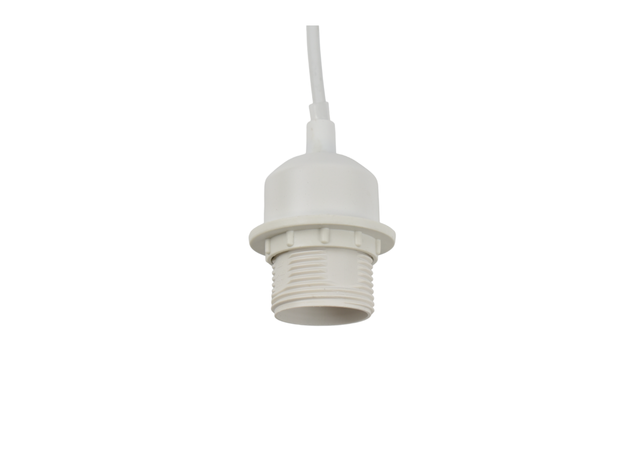 Douille E27 avec câble PVC, interrupteur et prise - K17-C-B - Barcelona LED