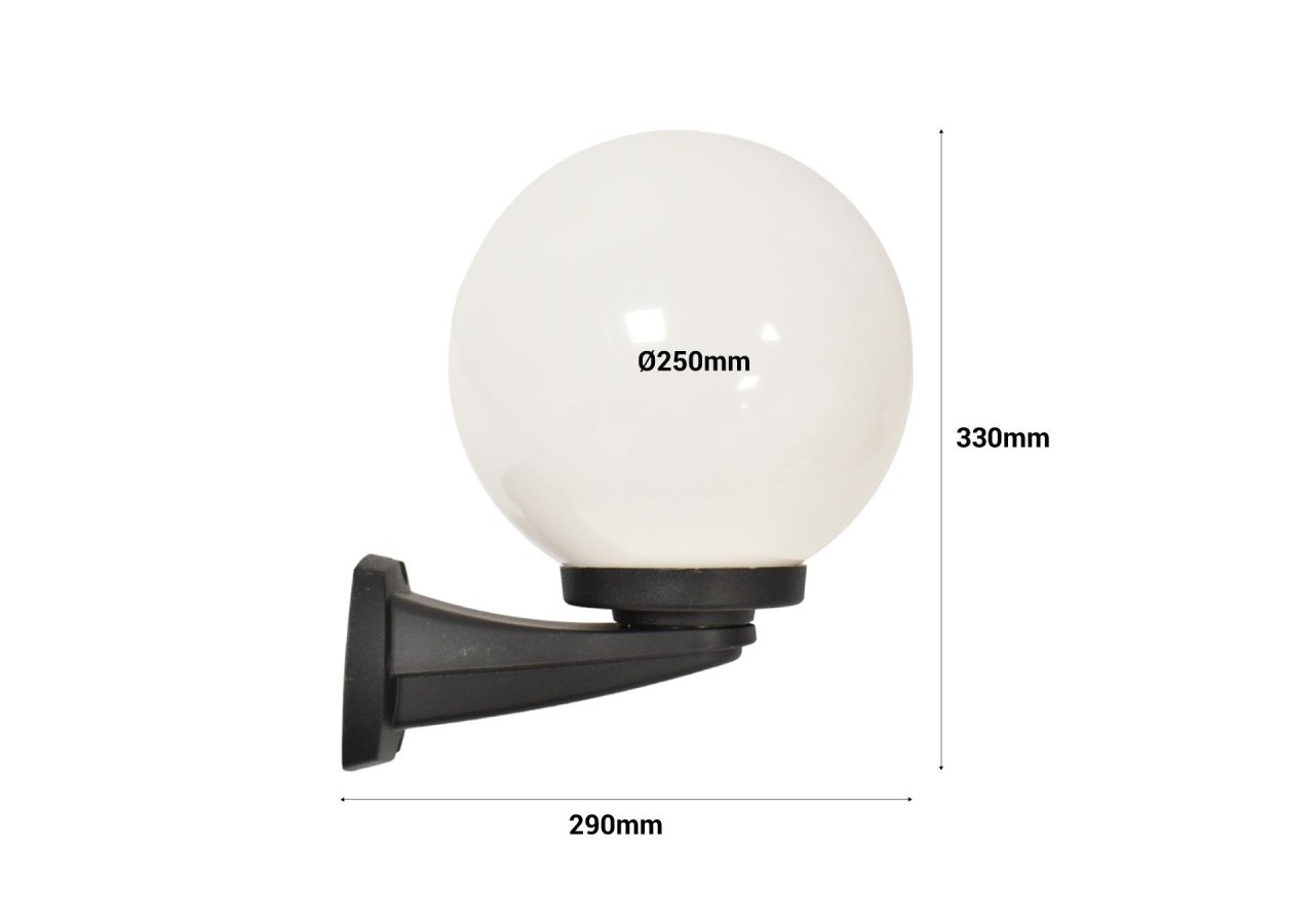 Applique murale d'extérieur sphérique FUMAGALLI "Nardo/G250"-E27 - G26.240.000.AYE27 - Barcelona LED