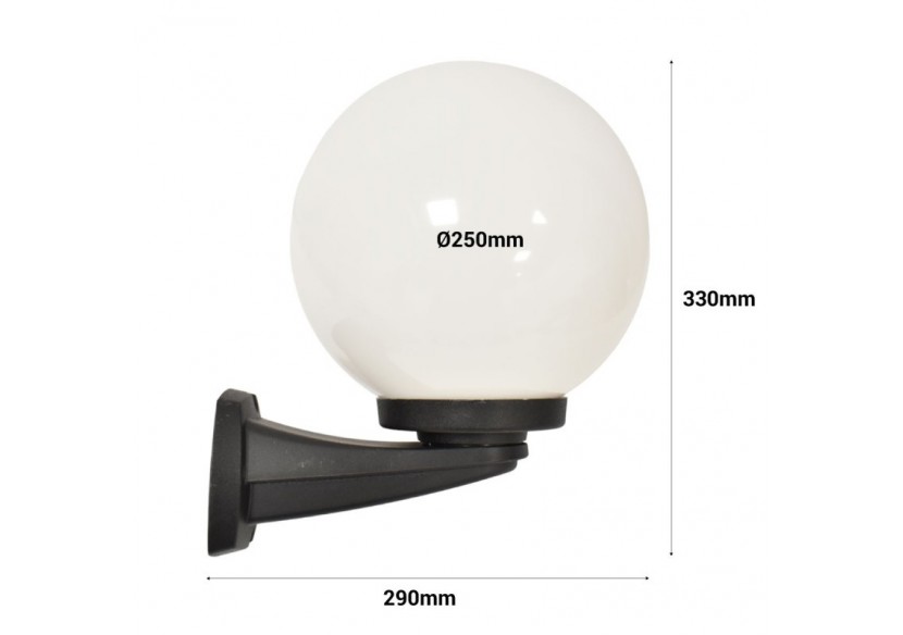 Applique murale d'extérieur sphérique FUMAGALLI "Nardo/G250"-E27 - G26.240.000.AYE27 - Barcelona LED