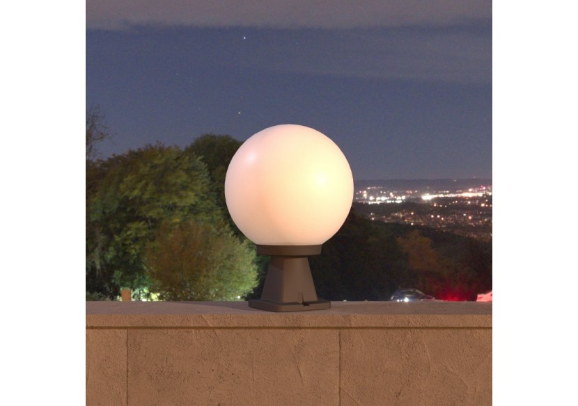 Lanterne sur pied extérieure à sphère opale FUMAGALLI "Disma/G250"-E27 - G26.114.000.AYE27 - Barcelona LED