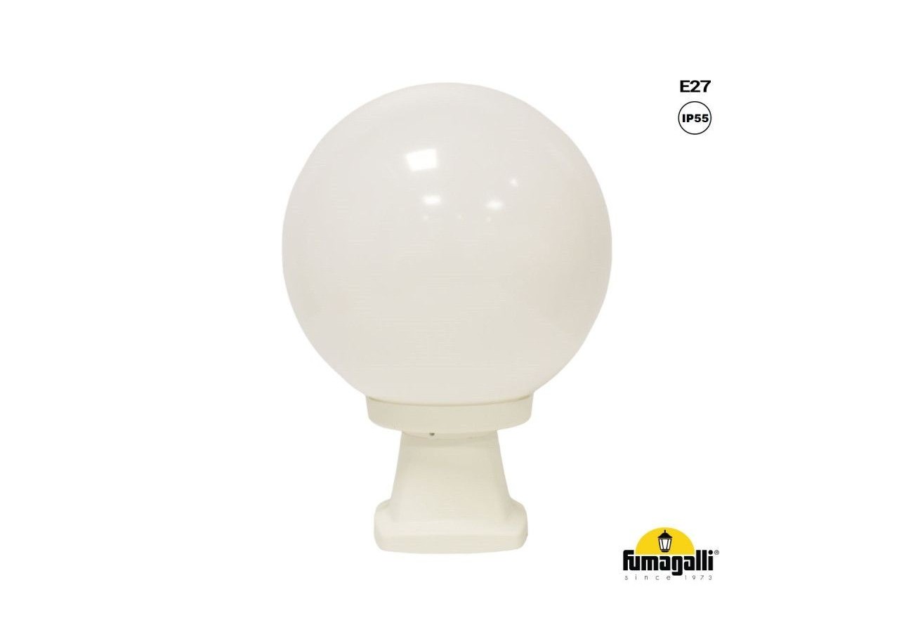 Lanterne sur pied extérieure à sphère opale FUMAGALLI "Disma/G250"-E27 - G26.114.000.WYE27 - Barcelona LED