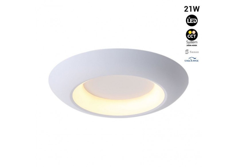 Plafonnier LED "FAX"-CCT 3000K-4000K-21W - LN1622-B-CCT - Barcelona LED