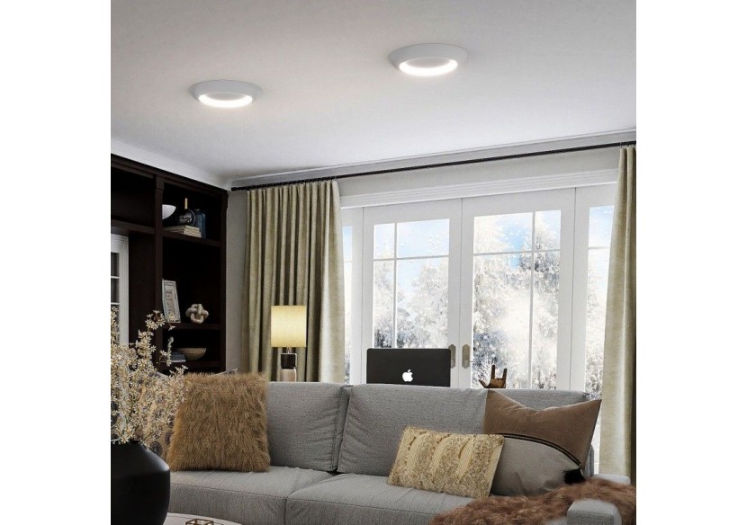 Plafonnier LED "FAX"-CCT 3000K-4000K-21W - LN1622-B-CCT - Barcelona LED