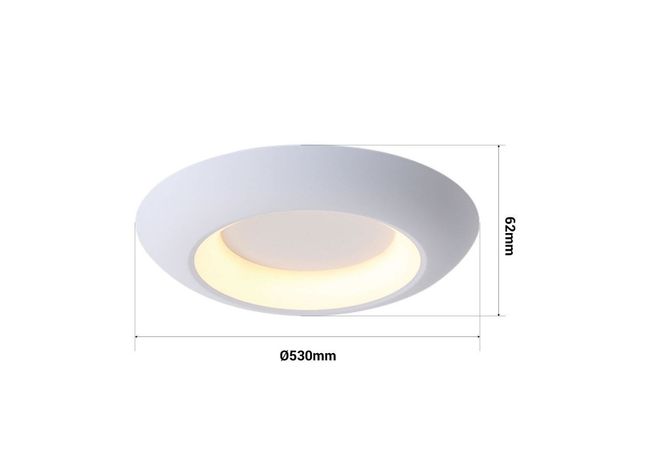 Plafonnier LED "FAX"-CCT 3000K-4000K-21W - LN1622-B-CCT - Barcelona LED