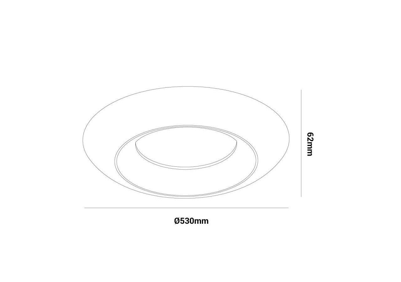 Plafonnier LED "FAX"-CCT 3000K-4000K-21W - LN1622-B-CCT - Barcelona LED