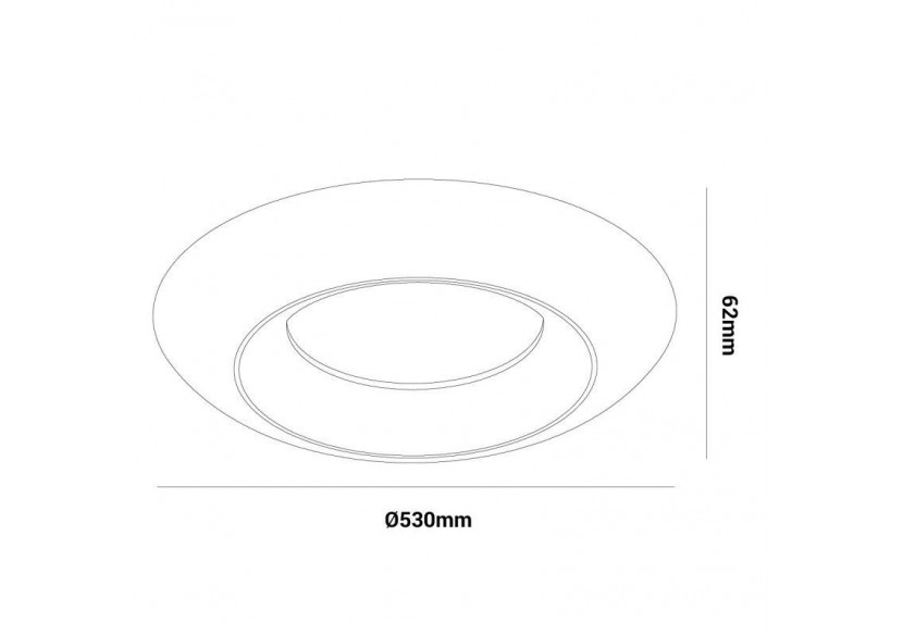 Plafonnier LED "FAX"-CCT 3000K-4000K-21W - LN1622-B-CCT - Barcelona LED