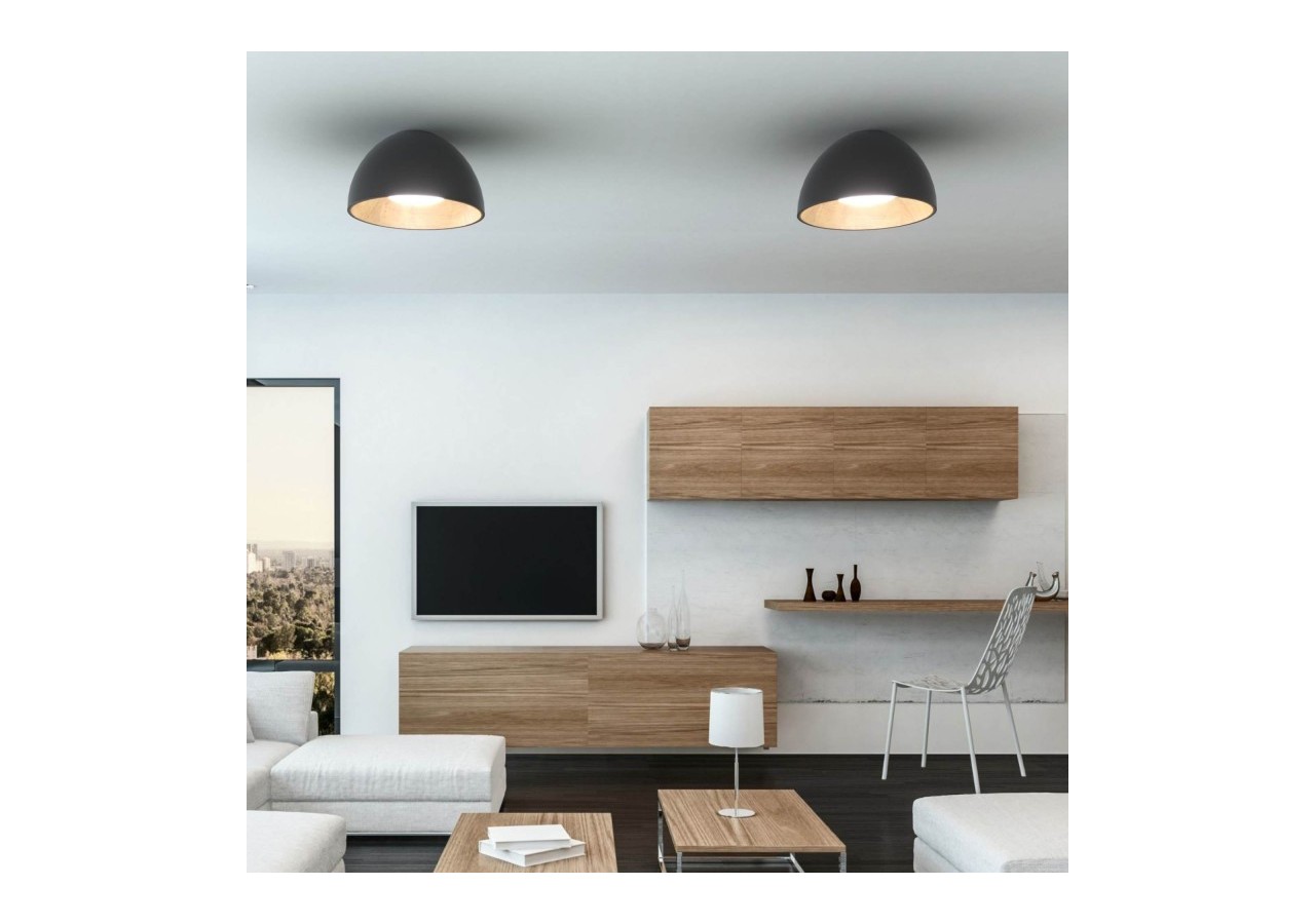 Plafonnier LED "Gina"-Effet bois-CCT 3000K-4000K-40W - LN1623-N-CCT - Barcelona LED