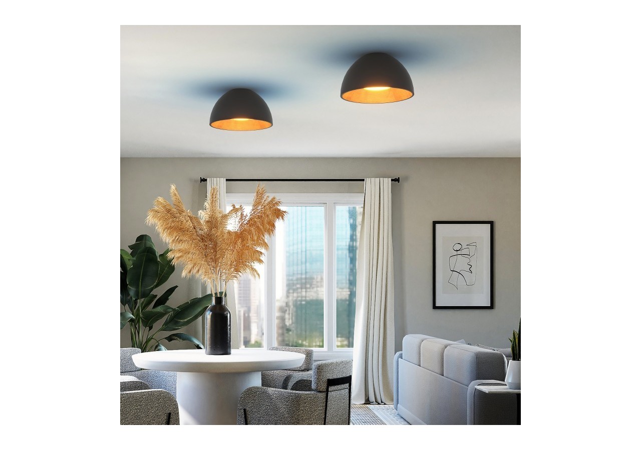 Plafonnier LED "Gina"-Effet bois-CCT 3000K-4000K-40W - LN1623-N-CCT - Barcelona LED