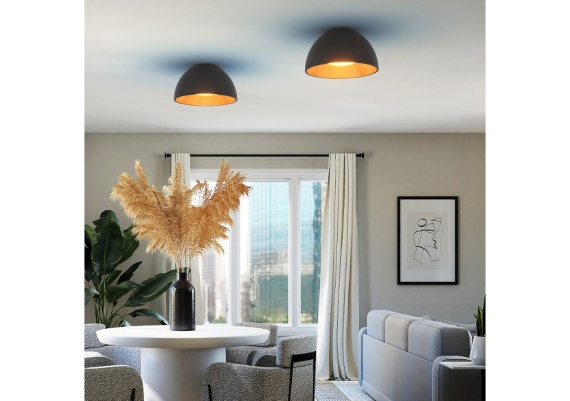 Plafonnier LED "Gina"-Effet bois-CCT 3000K-4000K-40W - LN1623-N-CCT - Barcelona LED