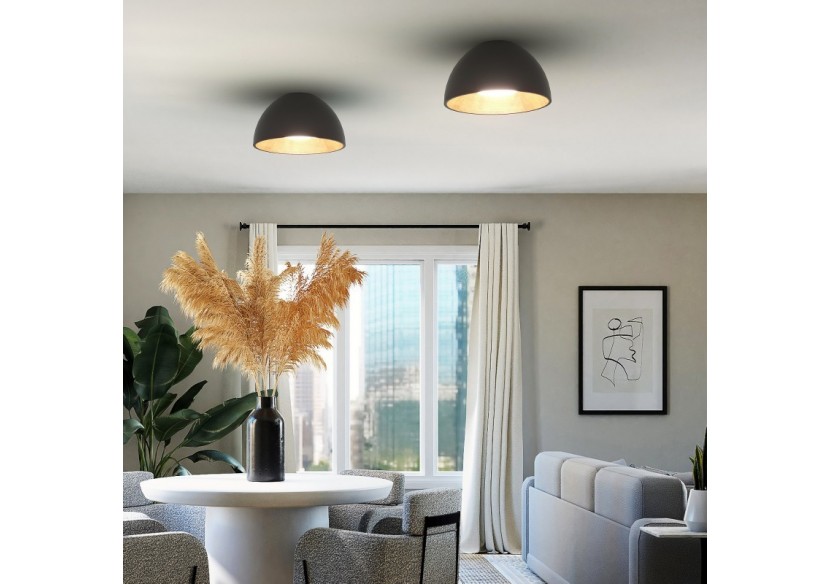 Plafonnier LED "Gina"-Effet bois-CCT 3000K-4000K-40W - LN1623-N-CCT - Barcelona LED