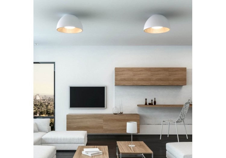 Plafonnier LED "Gina"-Effet bois-CCT 3000K-4000K-40W - LN1623-B-CCT - Barcelona LED 2