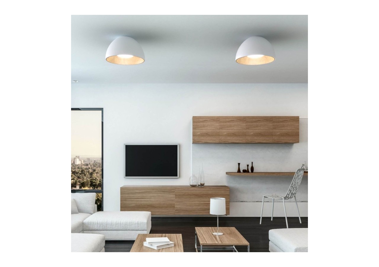 Plafonnier LED "Gina"-Effet bois-CCT 3000K-4000K-40W - LN1623-B-CCT - Barcelona LED