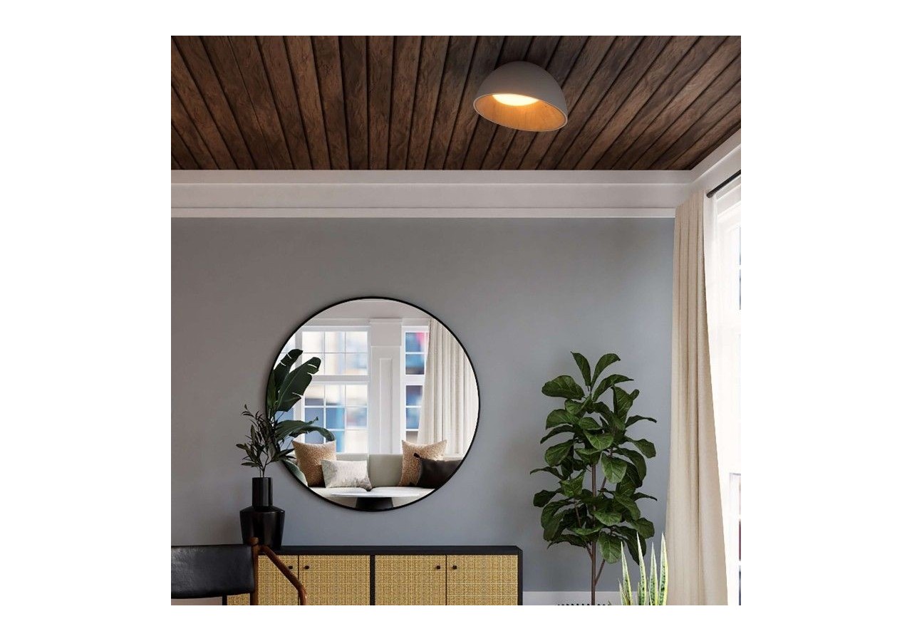 Plafonnier LED incliné "Mulen"-Effet bois-CCT 3000K-4000K-40W - LN1624-B-CCT - Barcelona LED