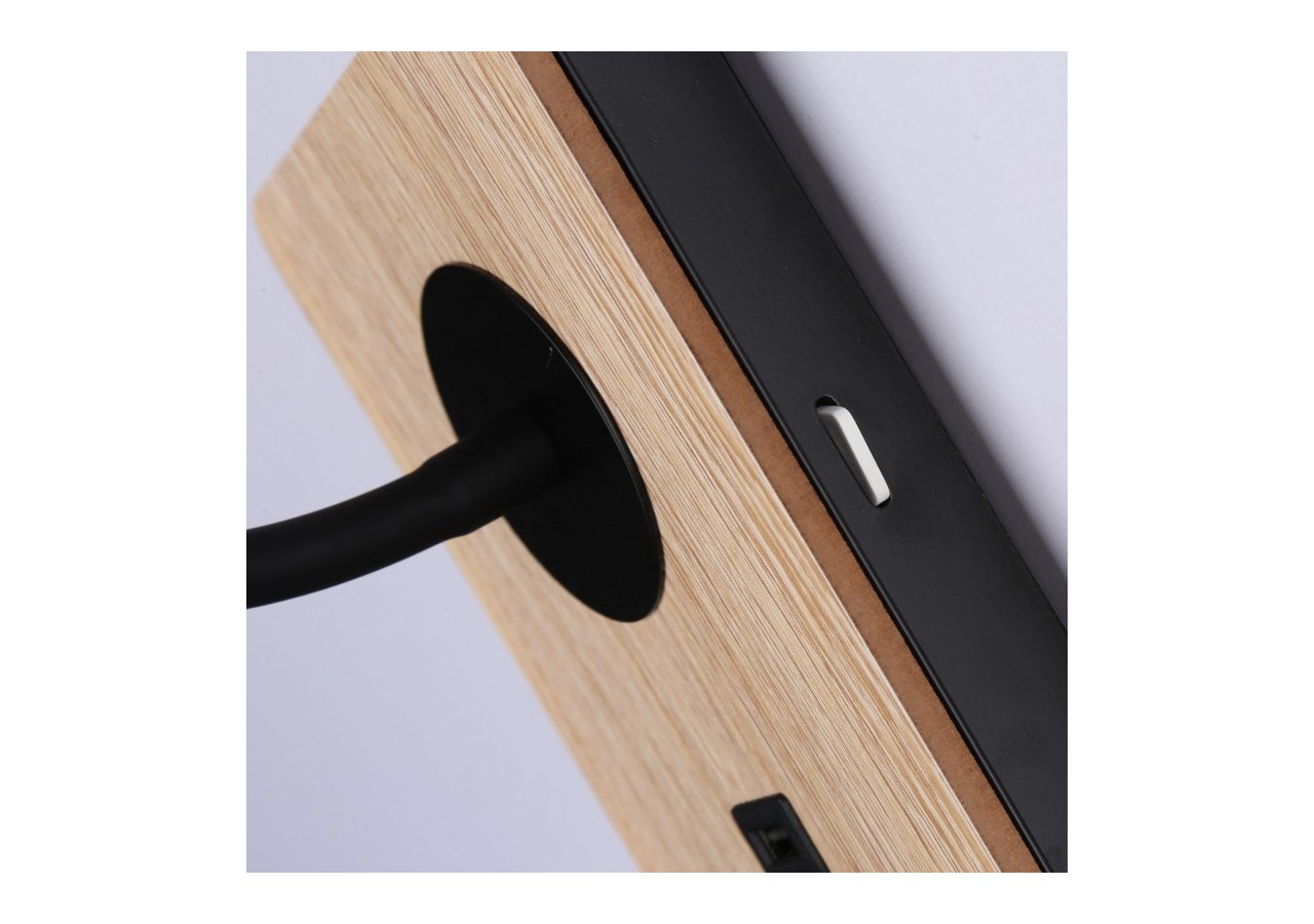 Applique liseuse flexible avec port USB "LONDON USB"-Puce CREE-3W - LN1511-USB-N - Barcelona LED