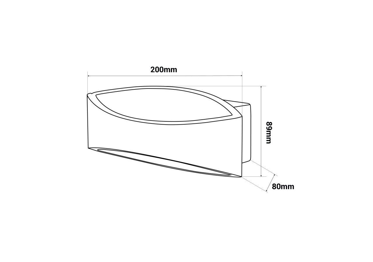 Applique LED bidirectionnelle-IP20-3000K-6W - LN1579-B - Barcelona LED