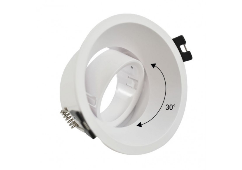 Support spot rond pour ampoule GU10 / MR16-Coupe diamètre 85 mm-Faible UGR - B994-B - Barcelona LED Support spot rond pour ampoule GU10 / MR16-Coupe diamètre 85 mm-Faible UGR - B994-B - Barcelona LED